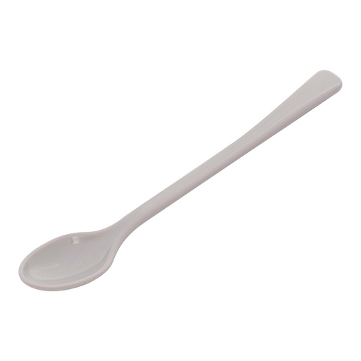 [36-578] Vague Melamine 12 Pieces Long Spoon Set 19 x 2.8 cm Pearl Grey