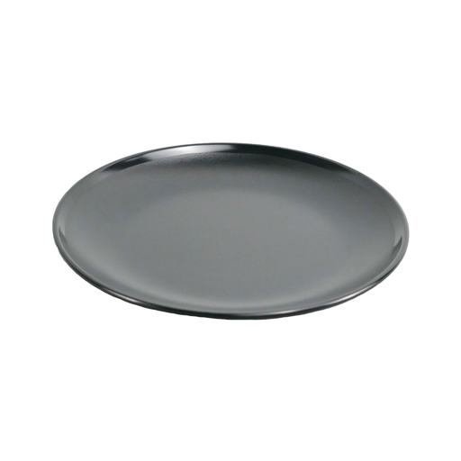 [36-613] Vague Black Melamine Round Soup Plate 9"