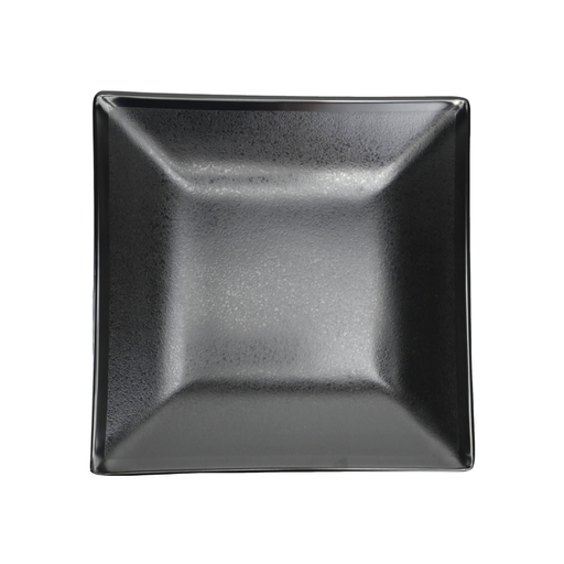 [36-640] Vague Black Melamine Square Plate 9.5"