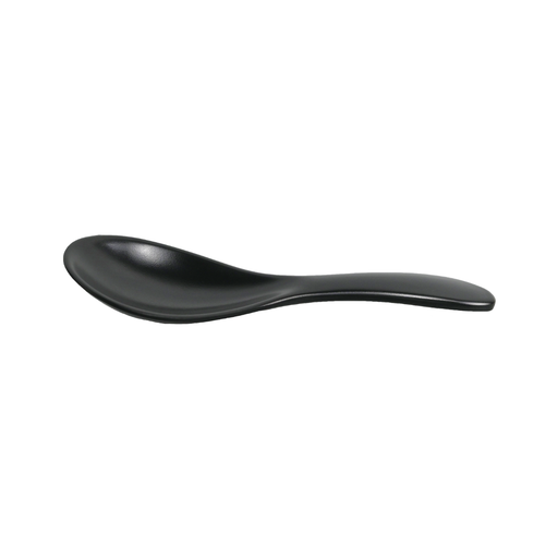 [36-699] Vague Black Melamine Soup Spoon