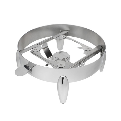 [BF-033] Vague Round Stainless Steel Base for 1/1 Steel Round Induction Chafing Dish 6L