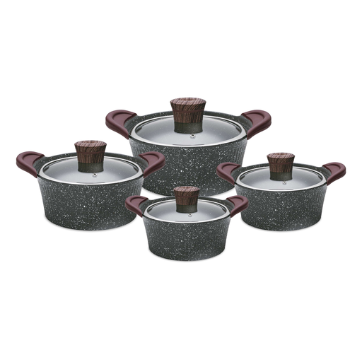 [CW-008] Vague Die Cast Aluminium Cookware 16 Pieces Set