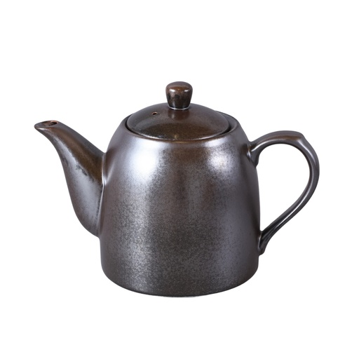 [08-064D3] Porceletta Rustic Black Reactive Glaze Porcelain Coffee Pot 350 cc