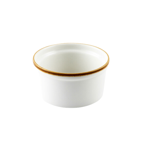 [08-071D1] Porceletta Ivory Mocha Porcelain Lined Ramekin 9 cm