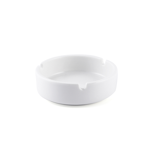 [08-139] Porceletta Ivory Porcelain Round Ashtray 4"