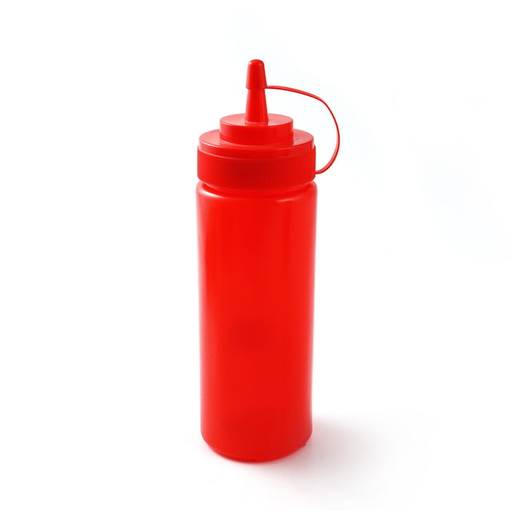 [13-032R] Plastic 350 ml Squeezer Red