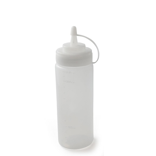 [13-032W] White Plastic 350 ml Squeezer