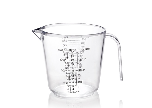 [13-115B] Transparent Measurment Jug 1 Liter