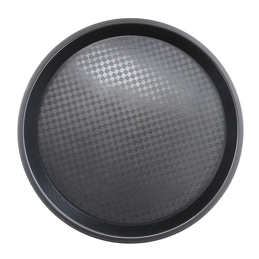 [13-1599] Black & Brown Round Tray 40 cm x 40 cm