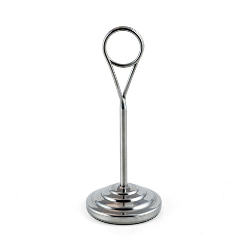 [13-301] Stainless Steel Card Stand 8"