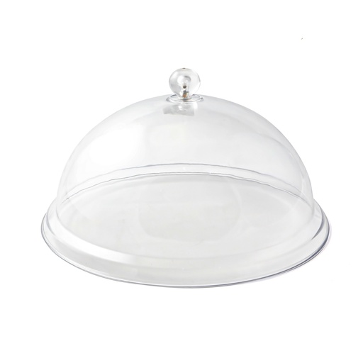 [13-348] Transparent Plastic Round Cover Clear 14"