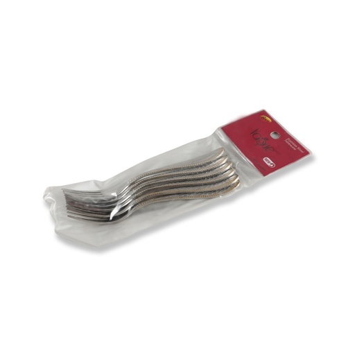 [13-497] Stainless Steel Cake Fork Golden