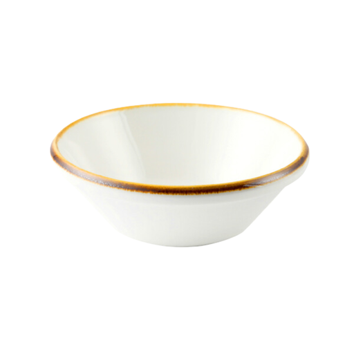 [08-425D1] Porceletta Ivory Mocha Porcelain Mezza & Salad Bowl 15.5 cm / 6"