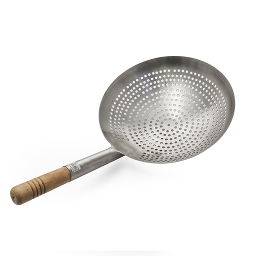 [13-909] Stainless Steel Frying Strainer with Handle 46 cm
