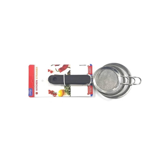 [13-R057] 3 Pieces Strainers with Handle Set