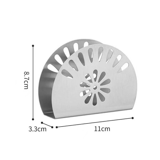[13-R544] Stainless Steel Napkin Holder 11 x 3.3 x 8.7 cm