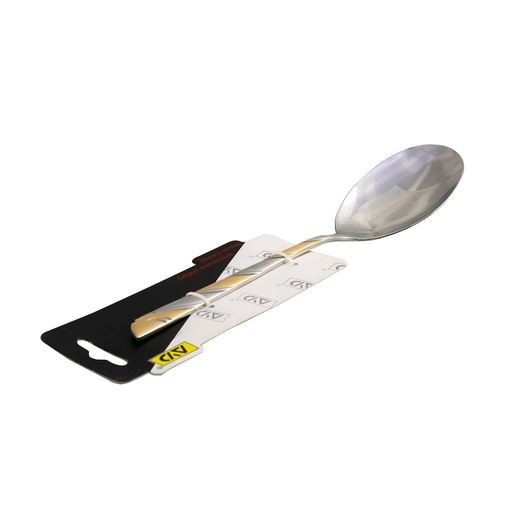 [Y13-852] Stainless Steel Large Serving Spoon Golden Silver