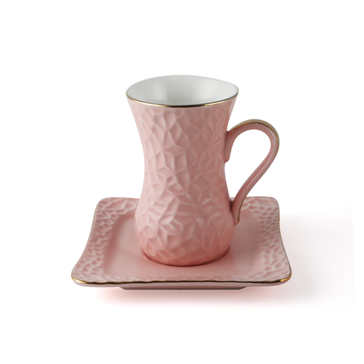 [03-171] Decopor Porcelain 12 Piece Tea Cup & Saucer Set 100 ml