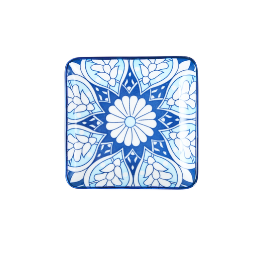 [D03-128] Che Brucia 4.875" Squareplate Mosaic Design