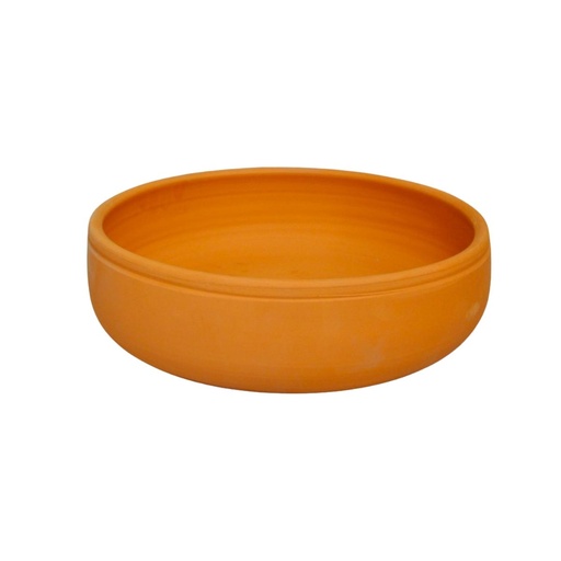 [VP-027] Che Brucia Clay Bektasi Round Oven Tray 30 x 8 cm Natural Non Glazed
