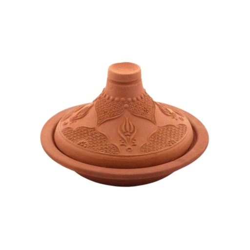 [VP-041] Che Brucia Clay Tajine 21 cm Natural Non Glazed