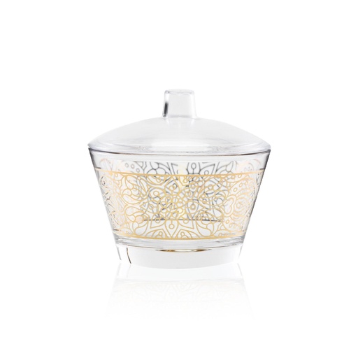 [D-43399] 2pcs sugar glass and cover set / 43399