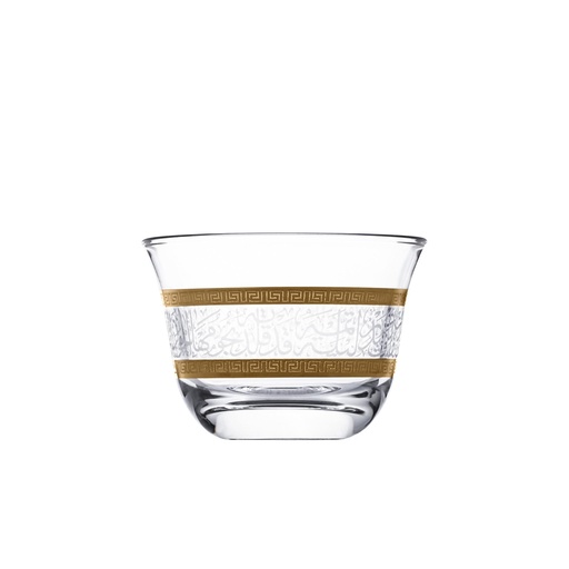 [D-46857] 6pcs glass cawa cup / 46857