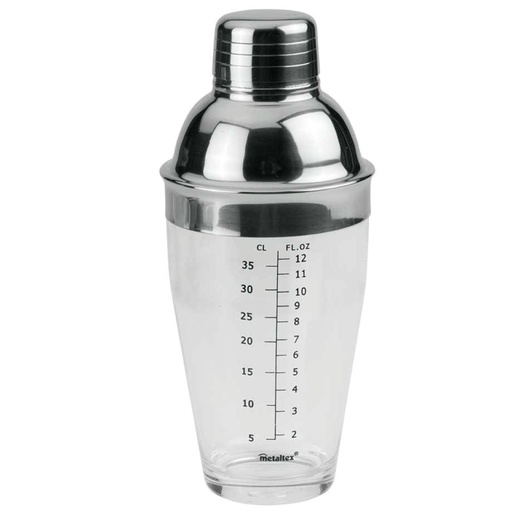 [MXC-044] Metaltex Steel Classic Cocktail Shaker 6" / 253910