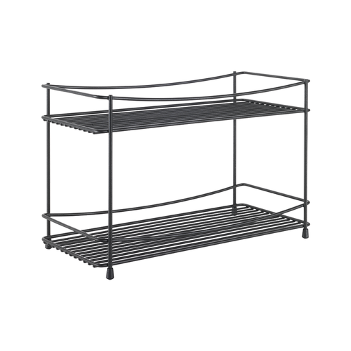 [MXI-127] Metaltex Steel 2-Tier Wide Spice Rack Lava / 360862