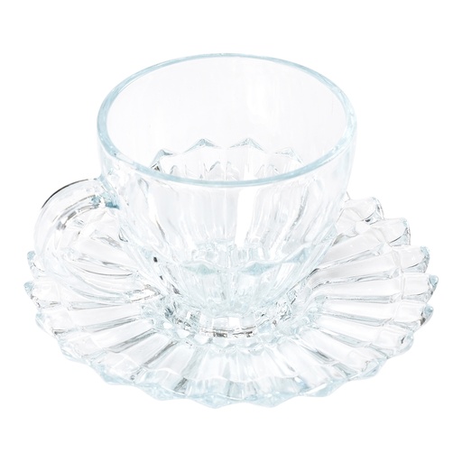 [04-488] City Glass 12 Piece Brasiliano Tea Set 220 ml