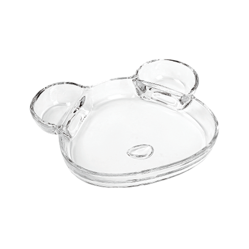[LX-062] LX Bear Glass Dish 20.5 cm x 33 cm / LXP107
