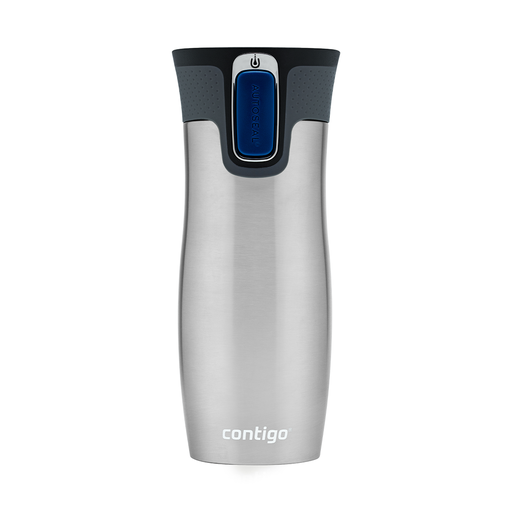 [CT-024] Contigo Silver Autoseal West Loop Vacuum Insulated Stainless Steel Travel Mug 470 ml / 2095832