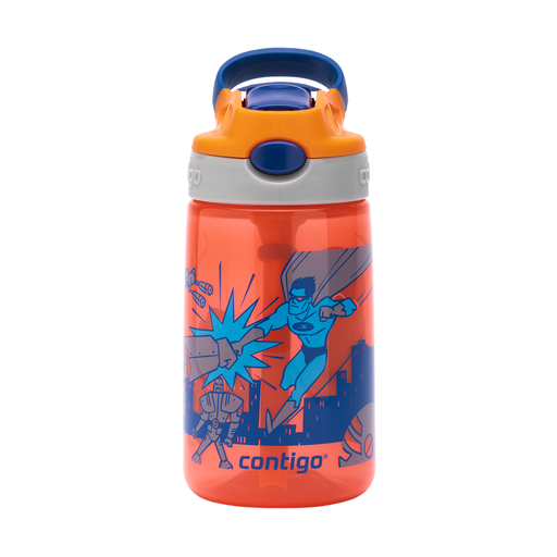[CT-109] Contigo Necturine with Superhero Autoseal Kids Gizmo Flip Bottle 420 ml / 2116115