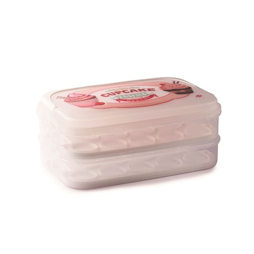 [SN-136] Snips Vintage White Cupcake Holder & Carrier 14 Liter / 045009