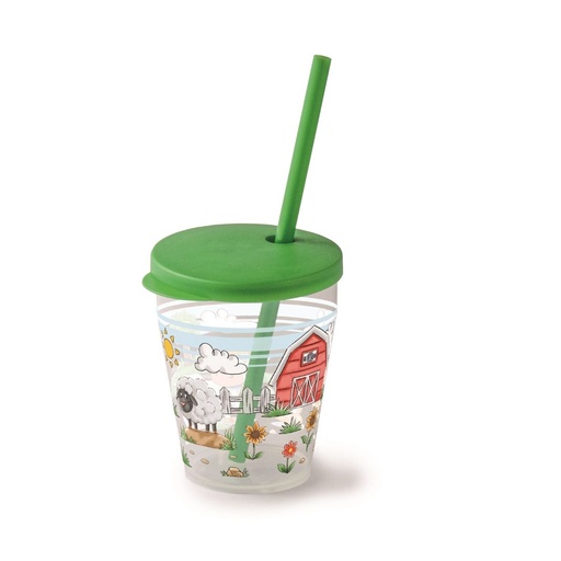 [SN-159] Snips Farm Cup 385 ml with Lid & Straw Set / 010086