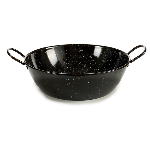 [AR-040] La Dehesa Black Deep Enameled Steel Frying Pan 32 cm