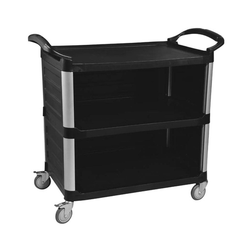 [13-1138] Jiwins Plastic Service Cart with Panel 120 kg / JW-SED