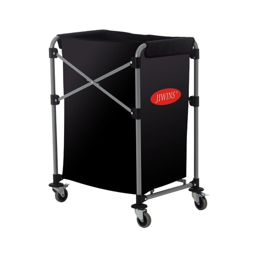 [13-1139] Jiwins 150 Liter Collapsible Laundry Cart Black / JW-XC150