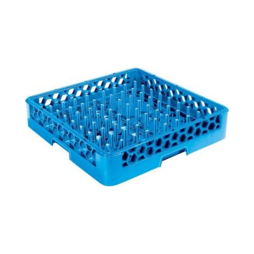 [13-1278] Jiwins Plastic 64-compartment Open Plate & Tray Rack Blue / JW-64P