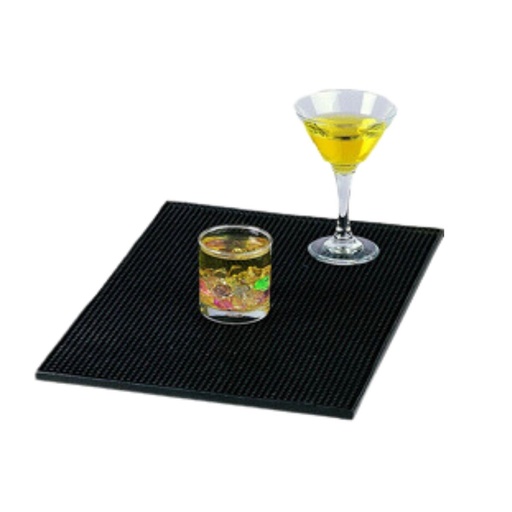 [13-622] Jiwins Rubber Service Mat 45.5 cm x 30 cm Black / JW-BMQ