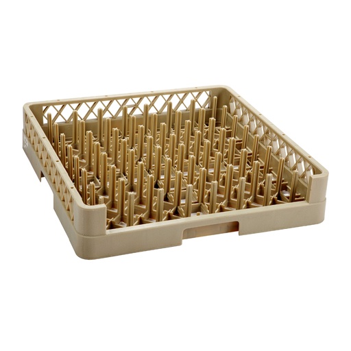 [13-637] Jiwins Plastic 64-compartment Open Plate & Tray Rack Beige / JW-64P