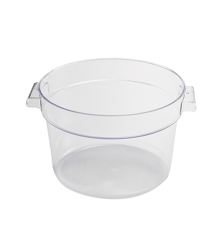 [13-833] Jiwins Plastic 6 Qt Round Food Storage Container PC Clear / P-103C