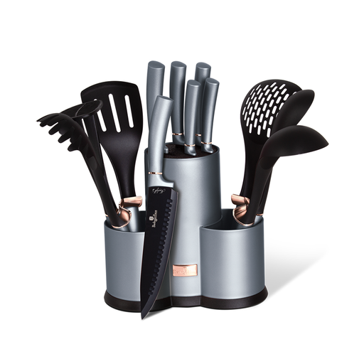 [BH-020] Berlinger Haus 12 Pieces Knife and Kitchen Tools Set Moonlight Collection / BH/6251