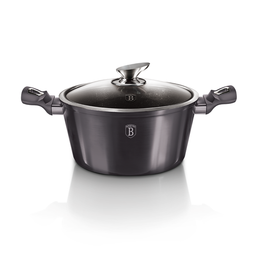 [BH-062] Berlinger Haus Casserole with Lid 28 cm Metallic Line Carbon Pro Collection / BH/6894