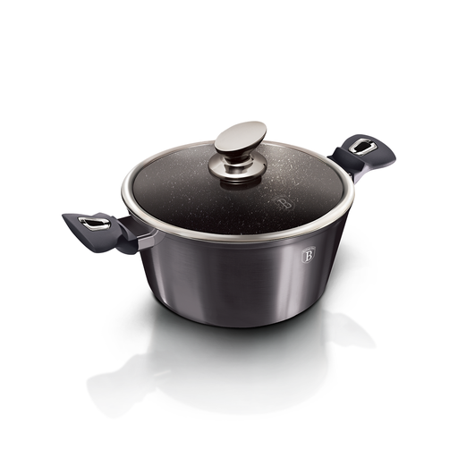 [BH-063] Berlinger Haus Casserole with Lid 30 cm Metallic Line Carbon Pro Collection / BH/6924