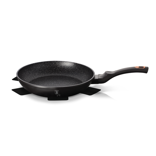 [BH-096] Berlinger Haus Frypan 24 cm with Protector Black Rose Collection / BH/1634N
