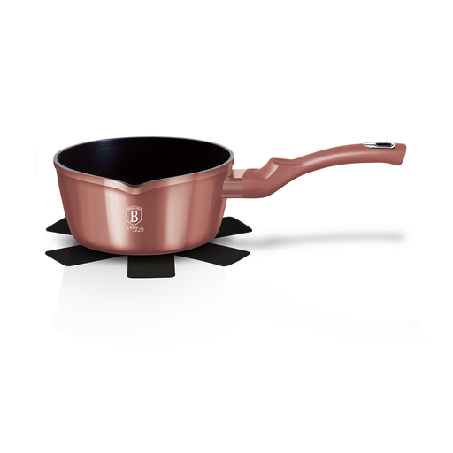[BH-148] Berlinger Haus Sauce Pan 16 cm with Protector I-Rose Collection / BH/6032