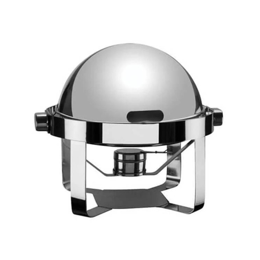 [OZ-229] Ozti Stainless Steel Round Chafing Dish With Rolltop Lid / 045K.0526J.07