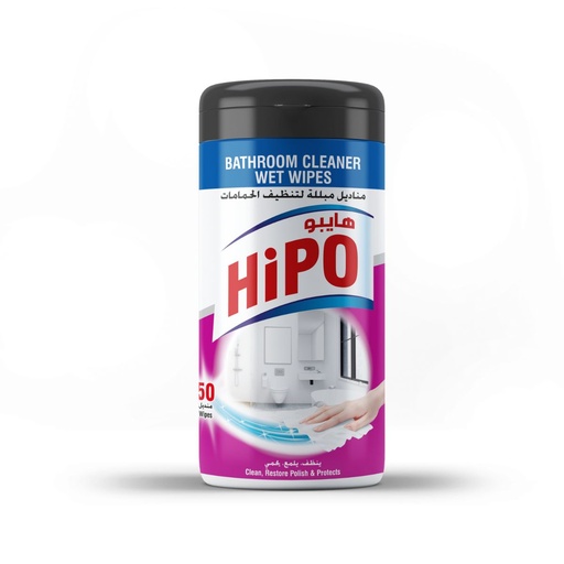 [HO-001] HiPO Bathroom Cleaner 50 Wet Wipes