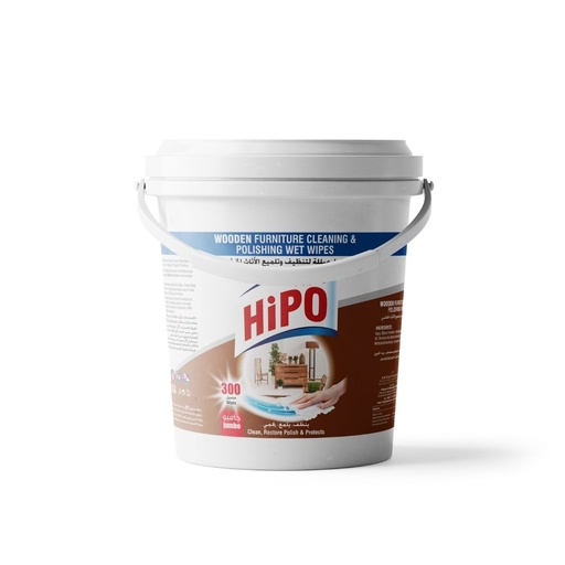[HO-016] HiPO Wooden Furniture Cleaning & Polishing 300 Wet Wipes